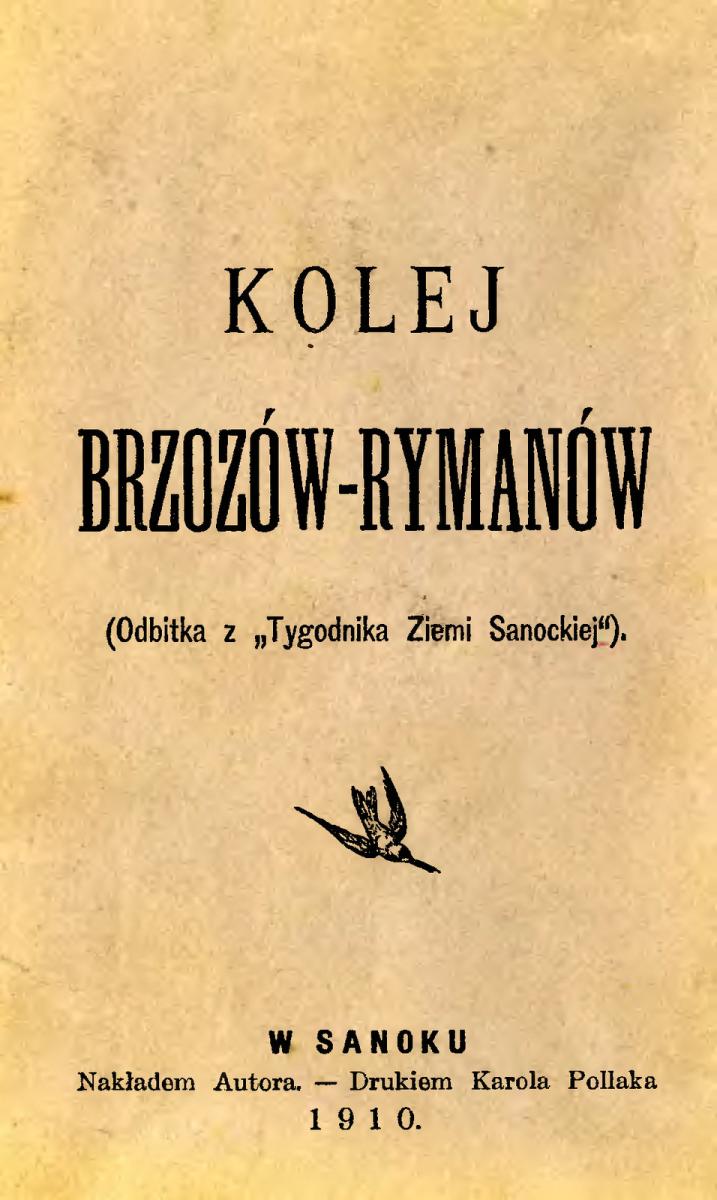 Kolej: Brzozów-Rymanów, Brzozów-Sanok